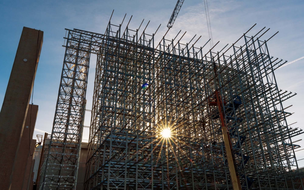 Scaffolding Being Erected