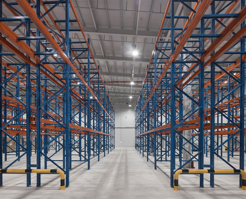 Empty Pallet Racks In Warehou