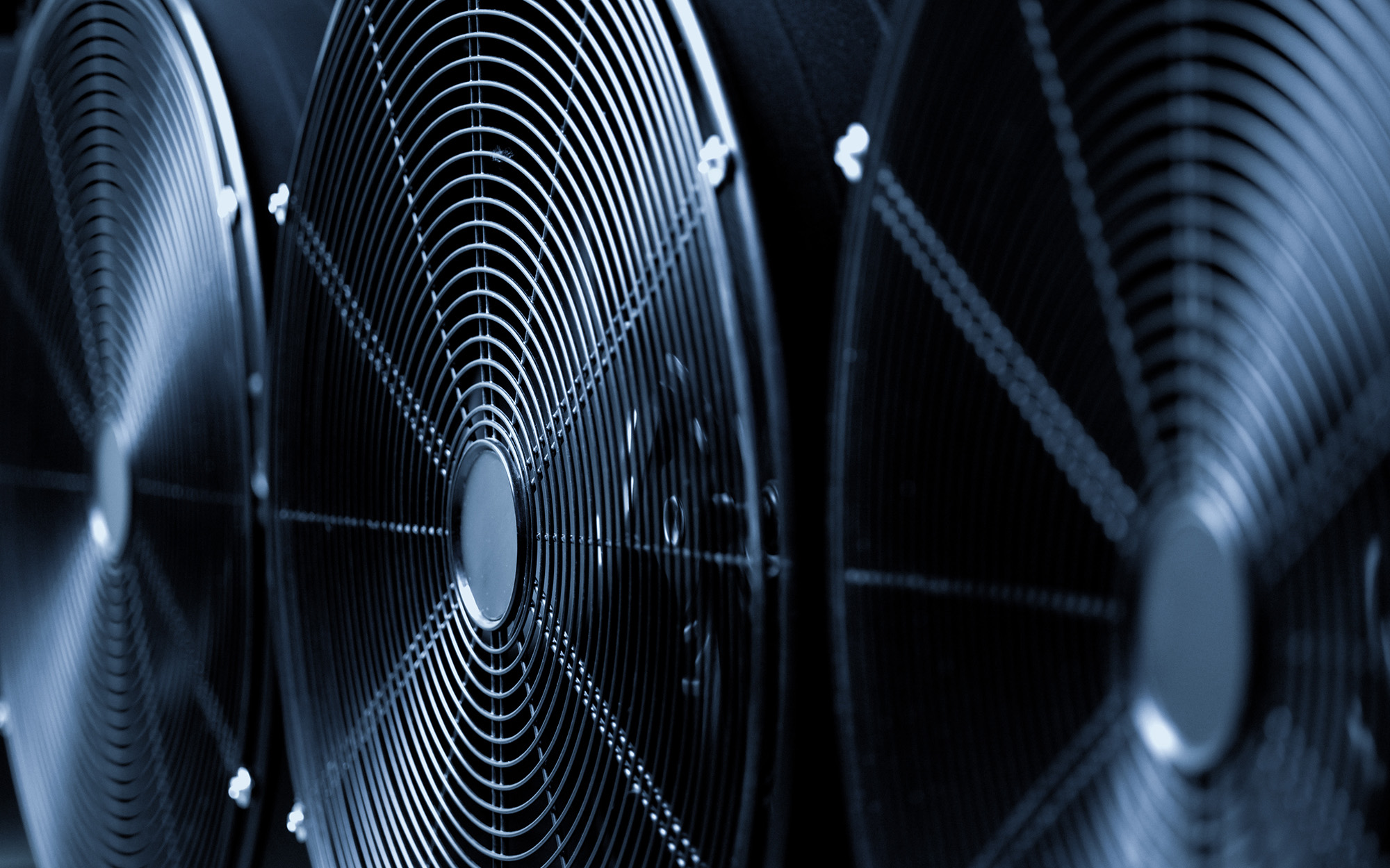 Industrial Fan Artistic Side View