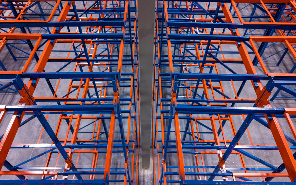 Empty Warehouse Racks