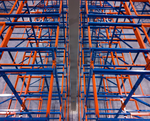 Empty Warehouse Racks